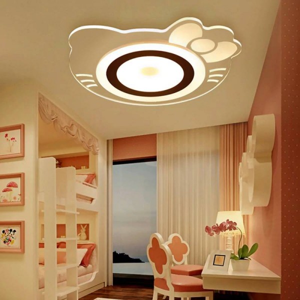 2019 Apparecchio Abajur per bambini Telecomando per montaggio a soffitto o commutatore con per luci Boby acriliche Hellokitty in