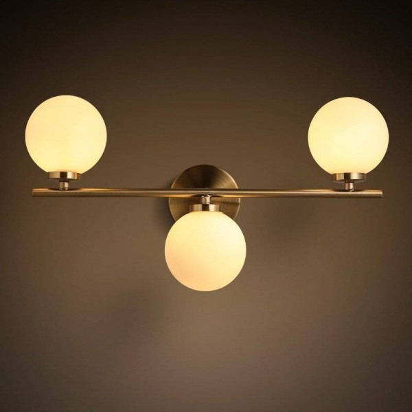 Lampada da parete a LED moderna nordica a 3 teste per soggiorno Camera da letto Semplice KTV Corridor Deco Lampada da parete a led