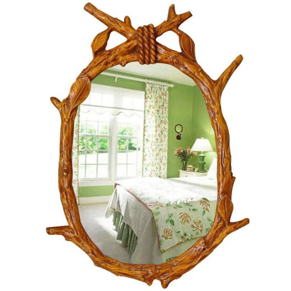 46cmx62cm Specchio decorativo da parete per bagno in stile europeo da giardino Specchio decorativo da parete per bagno