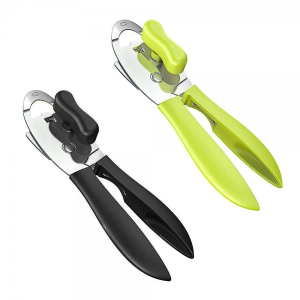 Apribottiglie manuale in acciaio inossidabile 4 in 1 Impugnatura ergonomica Impugnatura di bottiglie Apribottiglie durevoli a lame metalliche