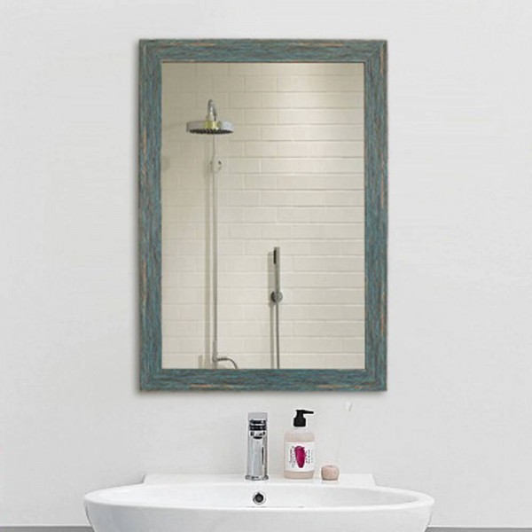 A1 Specchio bagno retrò blu appeso a parete soggiorno specchio bagno wx8221506