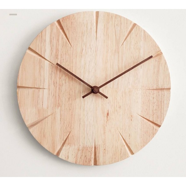 15cm Creativo orologio da parete in legno massello personalità soggiorno semplice orologio moderno fai da te ultra silenzioso camera da letto piccolo orologio da parete