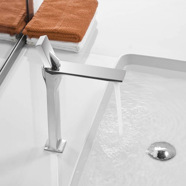 Rubinetto del bacino Rubinetto bianco Rubinetti del bacino Lavandino del bagno Rubinetto monocomando Foro Deck Lavaggio vintage Miscelatore per lavabo a freddo caldo Gru 855003