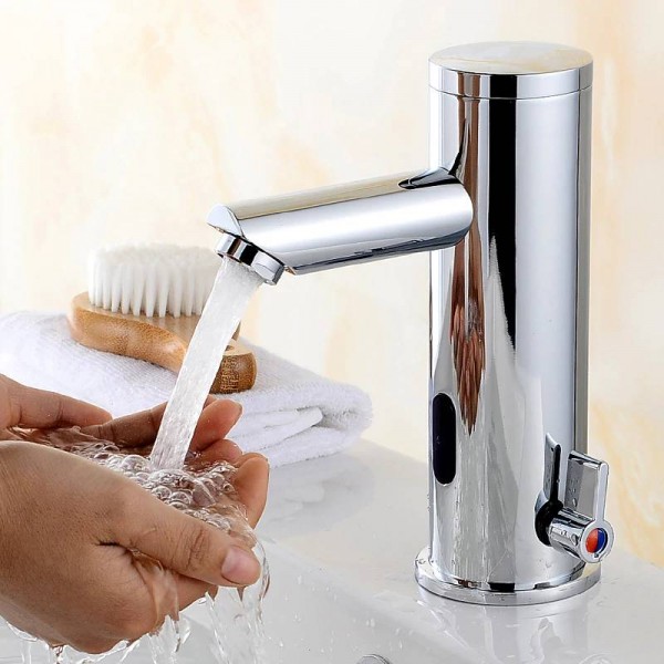 Rubinetti del bacino Miscelatore caldo freddo Rubinetto automatico a tocco manuale Miscelatore freddo caldo Batteria senza rubinetto del sensore Lavello del bagno 8903