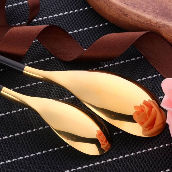 Set di stoviglie Posate di alta qualità 18/10 Posate Utensili in acciaio inossidabile Cucchiaio da tavola Coltello Forchetta Cucchiaio