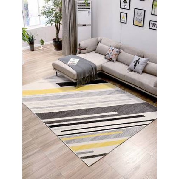 Tappeto soggiorno importato nordico geometrica divano tavolino pad casa moderna camera da letto minimalista coperta letto completo coperta