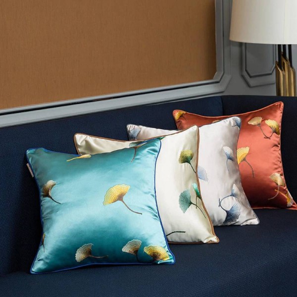 Fodera per cuscino in seta imitazione Fodera per cuscino Fodera per cuscino di lusso Cuscini da tiro Cojines natalizi Decorativos Para Sofa