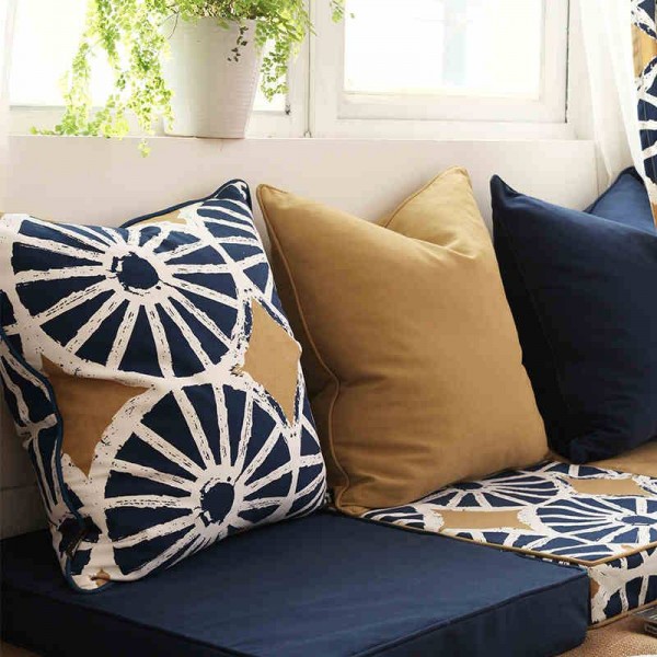 Fodera per cuscino americano di lusso di lusso Art Bohemia Circle Solido addensare decorativo copriletto Cuscini Cojines Coussin Almofada