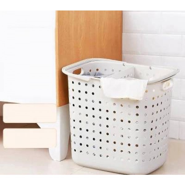 Vestiti sporchi di plastica sporchi blu del canestro di stoccaggio del bagno del canestro di stoccaggio dei vestiti del bagno del canestro di lavanderia di plastica sporca a casa