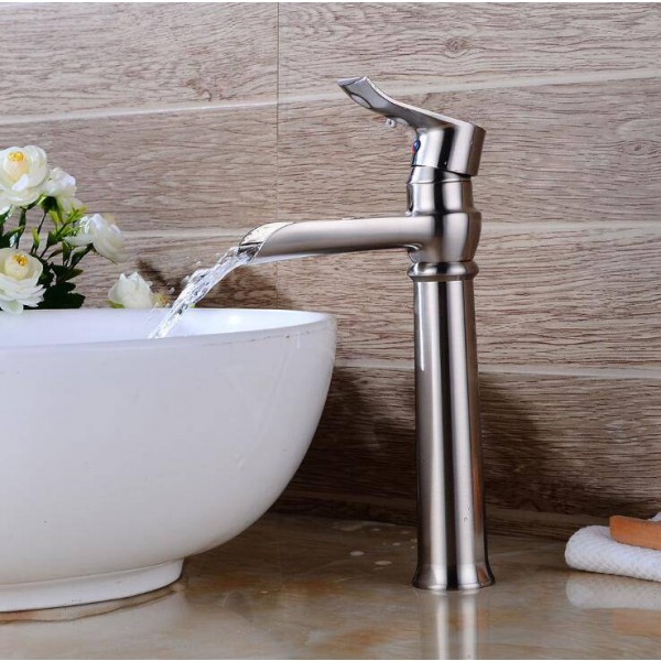 Black Waterfall faucet Gru ORB Lavabo Rubinetto Bagno Lavabo Miscelatore con miscelatore caldo e freddo B535