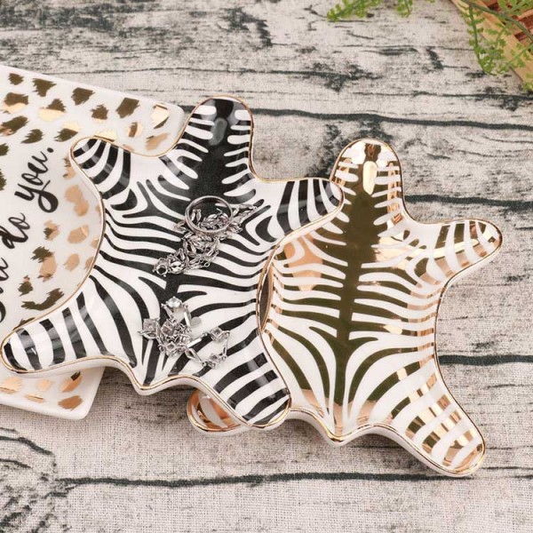 InsFashion fantasia zebrata di alta qualità e portagioie in ceramica sagomata per confezioni regalo e designer intelligenti