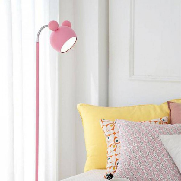 Lampada da terra rosa in stile giapponese Lampada da terra per bambini Lampada da terra a LED per bambini Lampada da terra per studio Princess Princess Studio Lambader