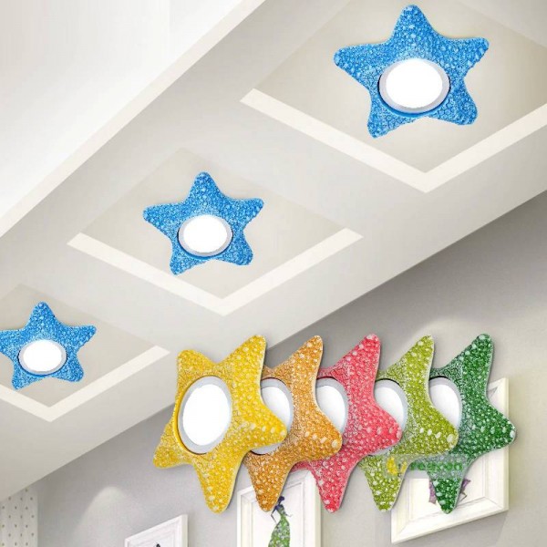 Lampada da soffitto a LED a stella per bambini Camera da letto per bambini Lampada da stella a stella Lampada da corridoio Lampada da soffitto a led per soggiorno