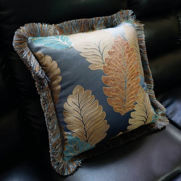 Lusso Europa ricamato tessuto di fannel letto casa arredamento auto cuscino decorazione regalo nappa tiro federa federa 1pc, non riempire