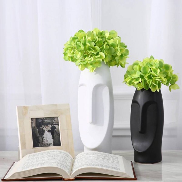 Man Face Vase Flower Creative Contemporary Vases Vasi decorativi con fiori artificiali