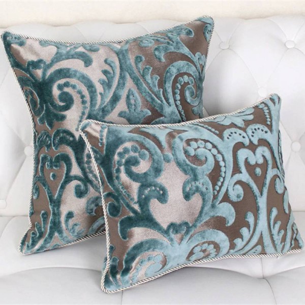 Modren 45 "60" Floccaggio cuscino lusso / Plaid / Elegante / Fiore / Casa / Divano / Cuscino per auto / Cuscini (escluso riempimento)