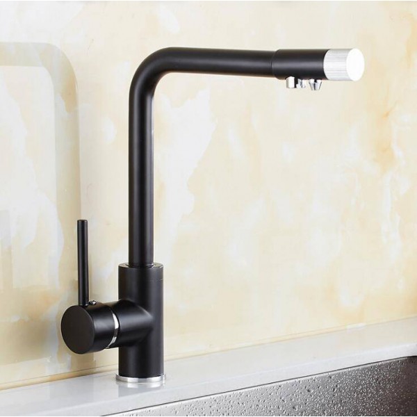 Nuovo stile Rubinetti Cucina Filtro Ottone Cromo Gru Cucina Lavello Acqua Rubinetto Filtro Verdure Miscelatore Cucina LAD-87
