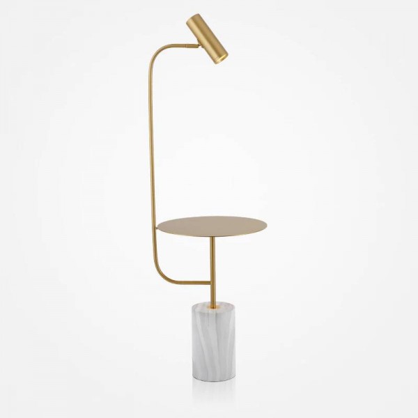 Lampade da terra con corpo in metallo in marmo nordico Art Lampade da terra Comodino a LED Nordic Designer Lampade da terra color oro nero