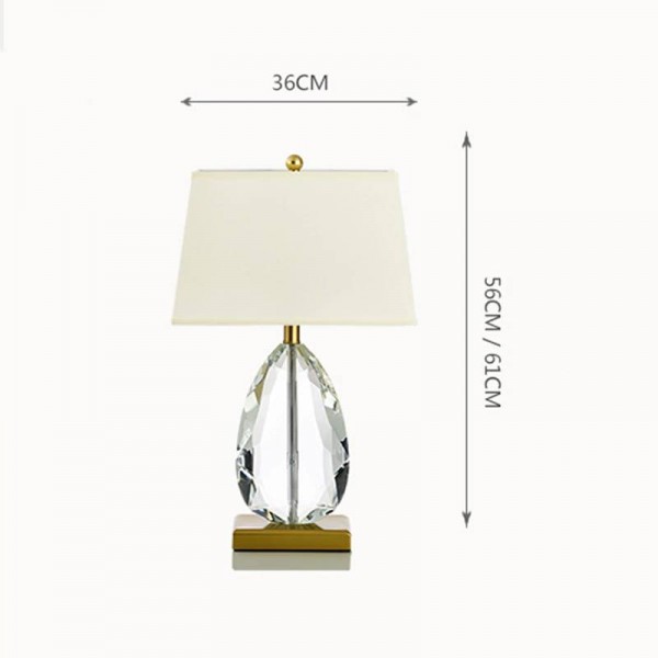 Nordic LED K9 Lampade da tavolo in cristallo Camera da letto Soggiorno Illuminazione Decorativa Lampada da tavolo a LED Apparecchio da ufficio Lettura da comodino Avize