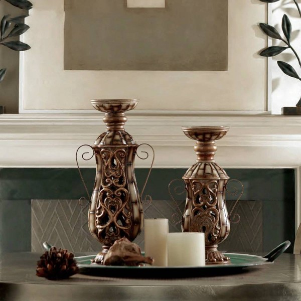 Candeliere intagliato in resina europea Home Restaurant Cafe Modello House Decoration Crafts Decoration