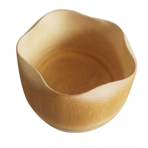Stoviglie Stoviglie Ciotola di bambù Dessert Cucina Frutta per bambini Alimentazione a forma di foglia Piatto fatto a mano naturale Piatti da portata Insalata