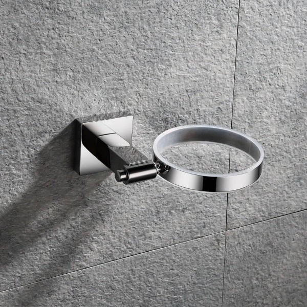 Scopino per WC in acciaio inossidabile 304 cromato Scopino porta scopino spazzola per capelli soffice scopino per WC Accessori per il bagno 9166K