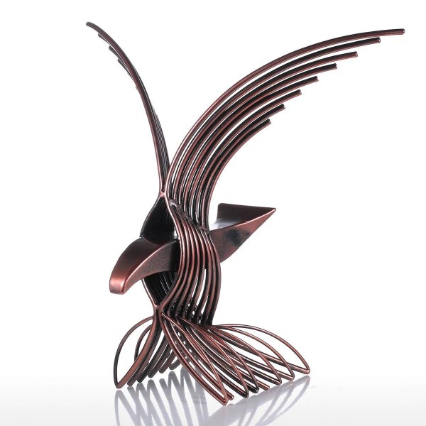 Aquila Irom Scultura Fatta a mano Fortuna Aquila Falco Statua Home Office Decorazione Regalo Figurina selvaggia Decorazione Regalo da collezione