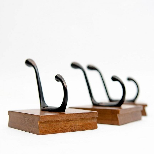 Wandkapstokken, appendiabiti minimalista in bambù per abiti, cappelli WSHYUFEI e ganci appendiabiti, asciugamani da bagno, terminale mobile