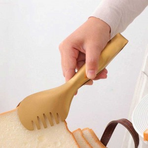 1 pz acciaio inossidabile pinza per alimenti multifunzione utensile da servizio pane insalata bistecca barbecue clip strumenti di cottura accessori da cucina