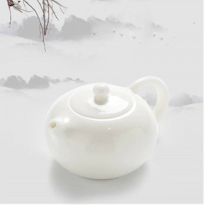 200 ml breve porcellana bianca pura teiera stoviglie fatto a mano in ceramica nero tè bollitore ufficio set da tè kung fu tieguanyin regali