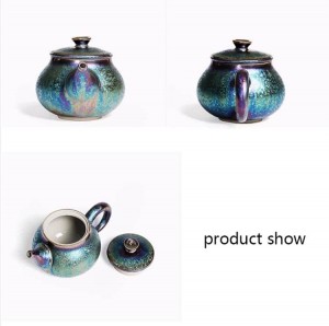 200ml Smalto creativo Colorato Teiera in ceramica Art Xishi Pot Decorazione Pentole per pentole Bicchieri e bevande Accessori per tè Articoli da collezione Boutique