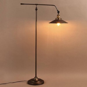 Vendita calda American Village Industrial Wind Iron Lampada da terra Cafe Loft Soggiorno Camera da letto Studio Illuminazione decorativa