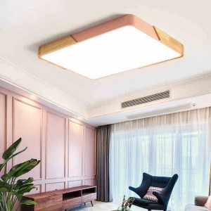 2019 plafoniere a led sottili lampade da camera moderne con lampade polarizzate a colori polarizzatore apparecchio per bambini lampe deco con legno