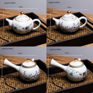 280 / 300ML Modello vintage dipinto a mano Ceramica Ceramica Kung Fu Teiera Caffè Bollitore Bicchieri Tazza da tè Pu'er