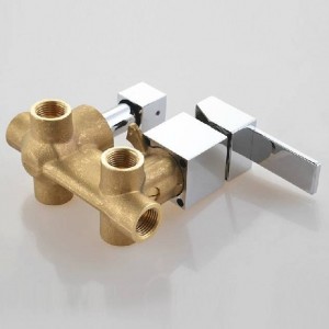 3 uscite miscelatore valvola di controllo pannello doccia rubinetto bagno ottone nascosto a parete