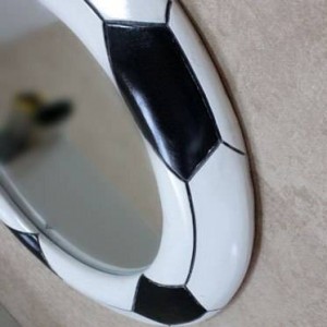 45.5cmx45.5cm Specchio bagno minimalista moderno in bianco e nero creativo specchio da bagno appeso a parete