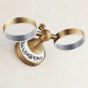 Accessori da bagno in porcellana antica serie AP1 da parete Portabicchieri doppi Portabicchieri e bicchieri 7007AJ
