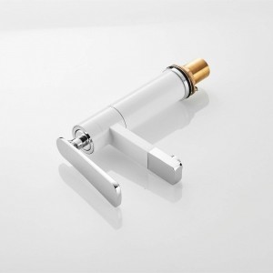 Rubinetti Lavabo Cromo / Nero / Bianco Ottone Rubinetto del bagno Lavelli della nave Miscelatore Vanity Tap Rubinetto girevole Rubinetto a piano XT546