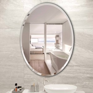 Specchio cosmetico ovale per bagno, punzonatura gratuita, specchio da parete sospeso wx8241135