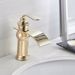 Rubinetti per lavabo neri Rubinetto per bagno stile moderno Miscelatore monoforo a cascata a cascata Rubinetti miscelatori monoforo sia per acqua calda che fredda9273