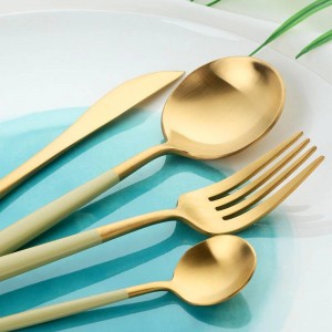 Posate in acciaio inossidabile Posate Utensili da cucina da cucina includono coltello forchetta cucchiaio robusto set di posate da tavola