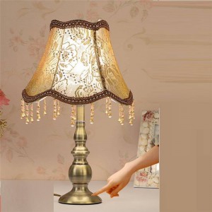 Bedside Lamp Wedding Bedside For Bedroom European Lampara Deco Table Lampshade For Bedroom Table Lamp
