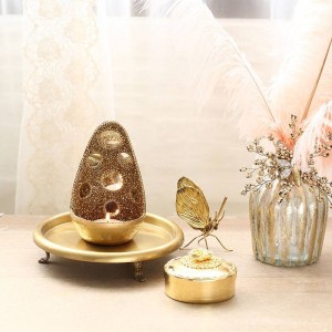 Ornamenti candeliere Set matrimonio Ornamenti fatti a mano stile esotico lusso specchiato lucido