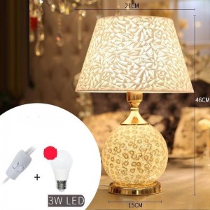 Casa Noel Living Room Bed For Bedroom Schemerlamp Bedside Abajur Quarto Para El Dormitorio Deco Lampara De Mesa Table Lamp
