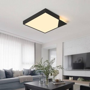 Plafoniere Paralume in acrilico con corpo bianco o nero per soggiorno salotto camera da letto decorativa domestica lamparas de techo