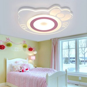 Lampada da soffitto per bambini Camera da principessa per ragazze Camera da letto per gatti Hellokitty calda creativa Camera da letto Camera per bambini Lampada da soffitto a LED in acrilico
