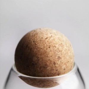 Bottiglie creative di conservazione del tè da cucina Caramelle di vetro Vasetti con spezie sughero Coperchio di zucchero Il contenitore del caffè riceve Lattine Organizzatore