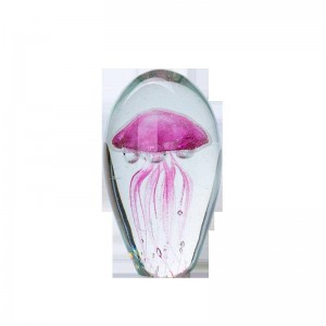 Crystal Ball Creative Jellyfish Glass Art Decoration Home Decoration Decorazione in cristallo colorato
