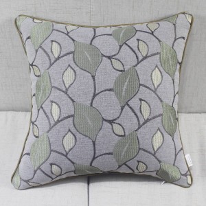 Fodera per cuscino di design Ricamo in foglie di lino Coprisedili Decor Federa Elegante lusso Nobile cojines para el hogar