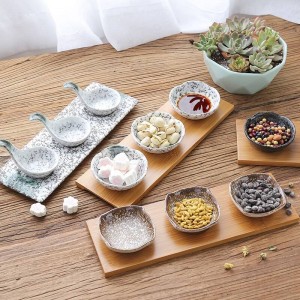 Piatto della frutta secca piatto di snack in ceramica snack piatto ristorante giapponese stoviglie creative snack piatto di frutta salsa piatto con piatto